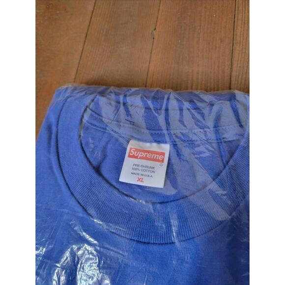 Vtg Y2k Supreme Bloom L/S Tee Royal Blue Extra Large Fall Winter 2017 FW17 - Picture 2 of 3